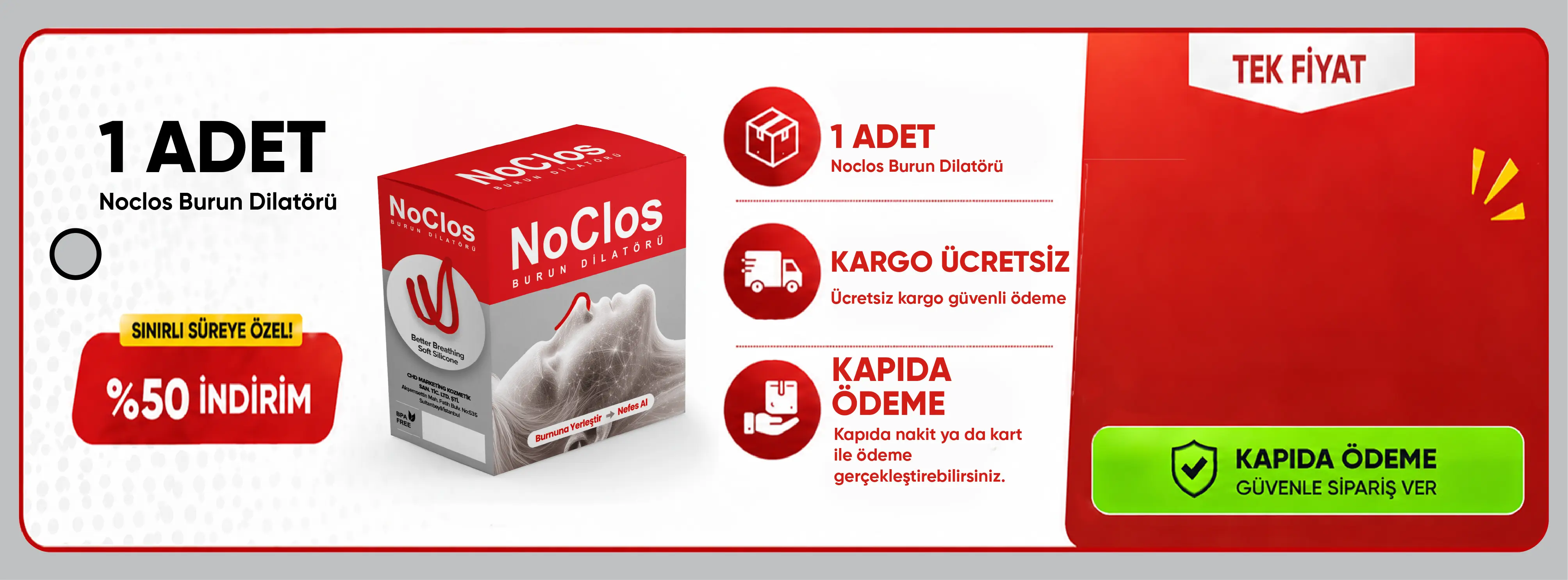 noClos - Resmi Satış Sitesi 5'li Paket