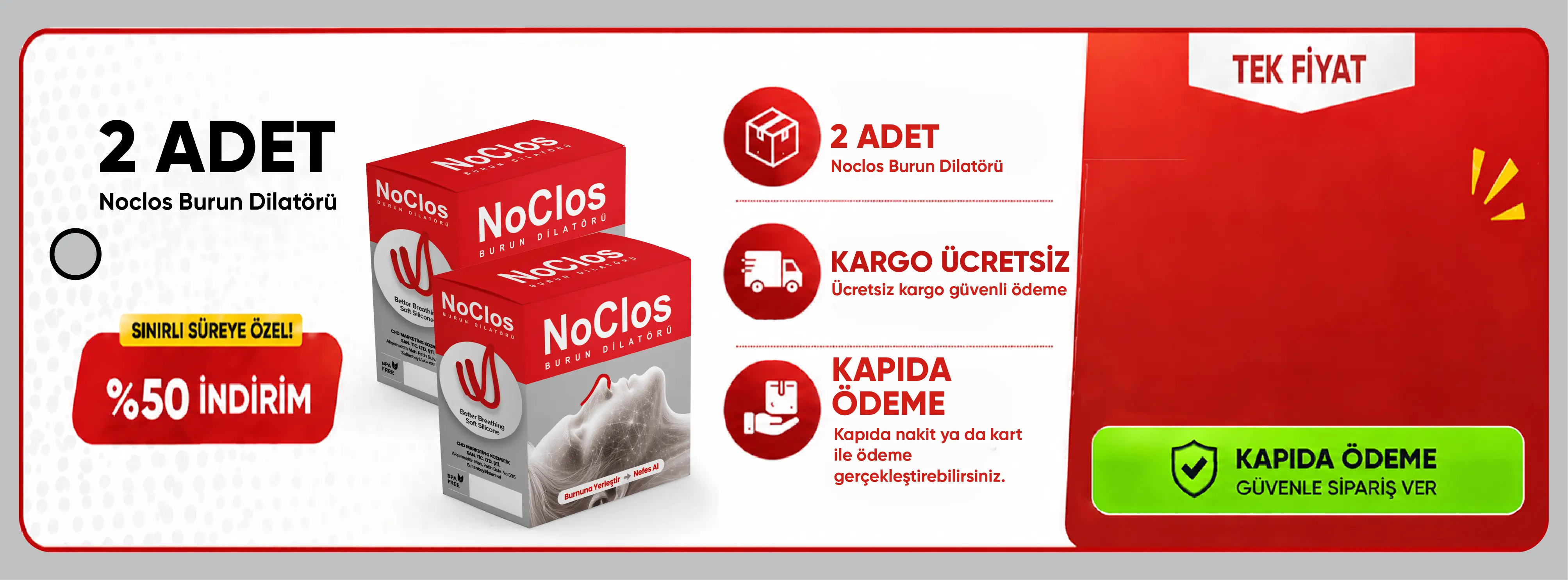 noClos - Resmi Satış Sitesi 6'li Paket